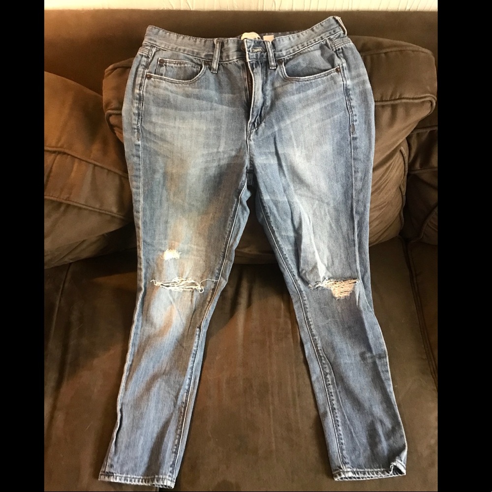 Distressed j. Crew jeans